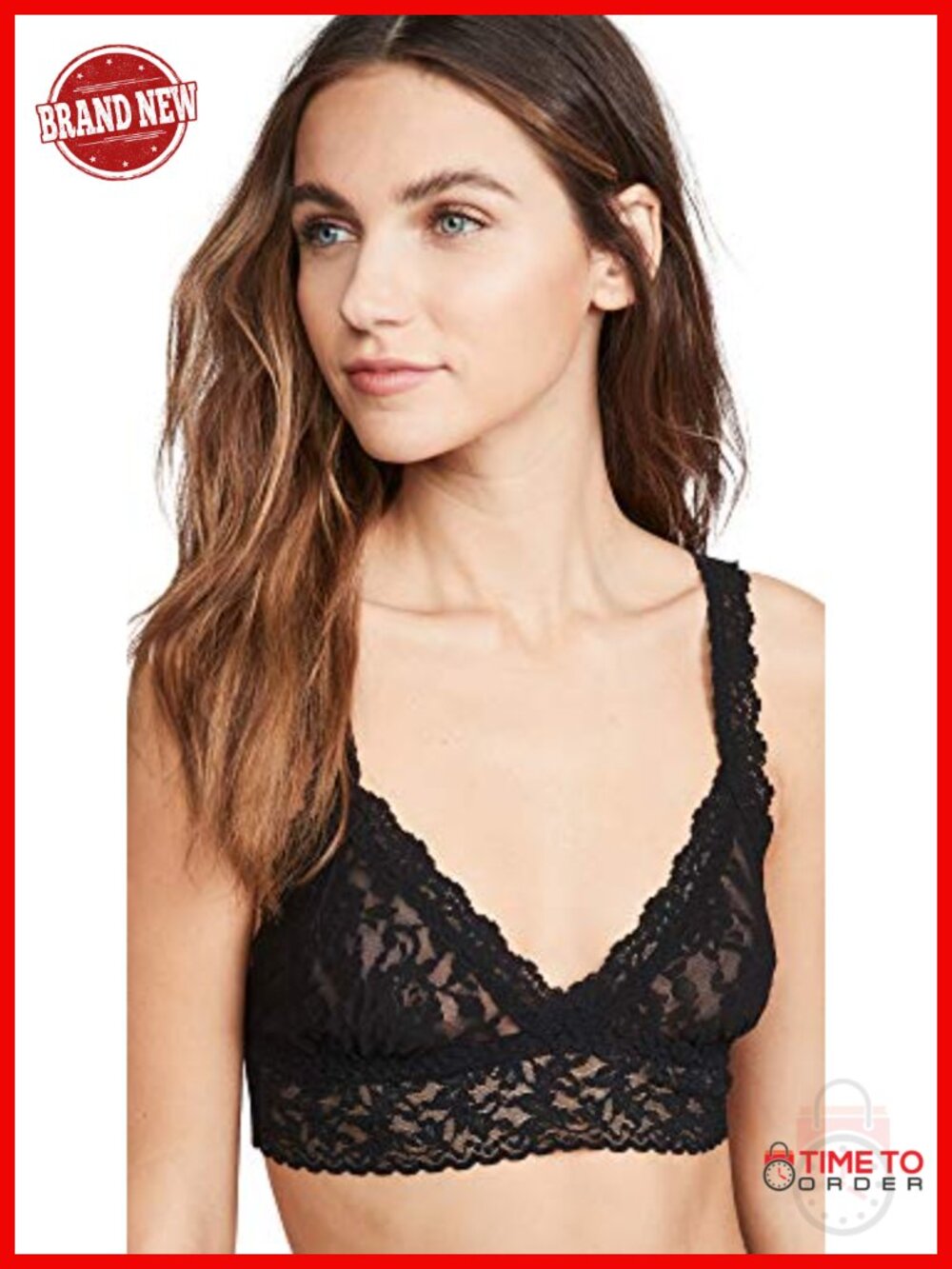 Hanky Panky Signature Lace Crossover Bralette Wire Free Pull On
